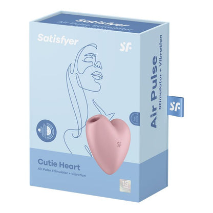 SATISFYER CUTIE HEART CLITORIS SAUGER UND ROSA VIBRATION