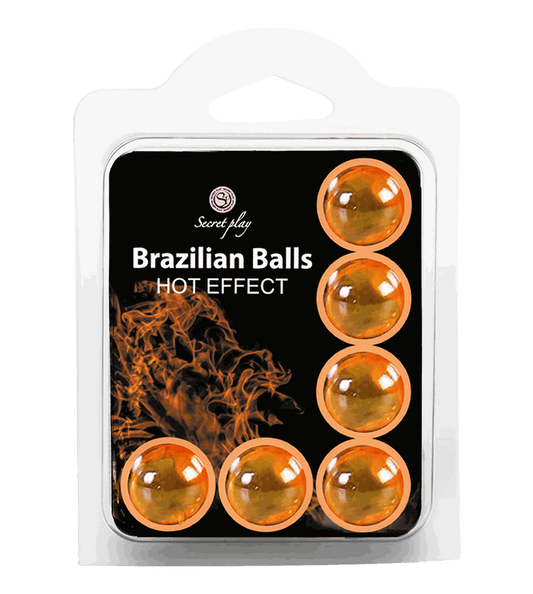 Bolas Lubricantes Secret Play Brazilian Balls Set de 6 con Efecto Calor