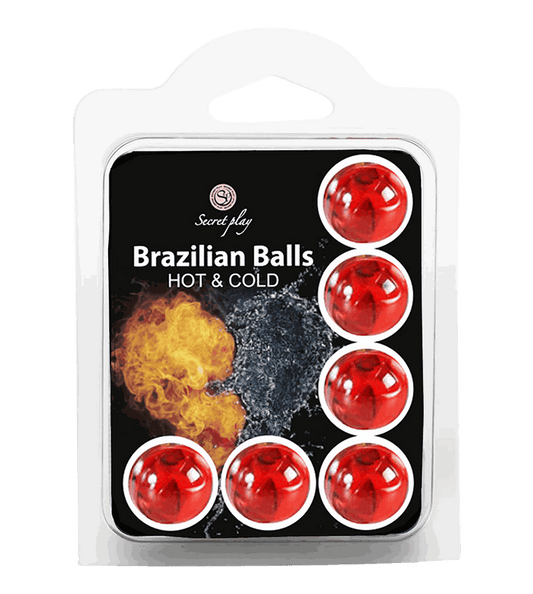 Bolas Lubricantes Secret Play Brazilian Balls Set de 6 con Efecto Frío & Calor