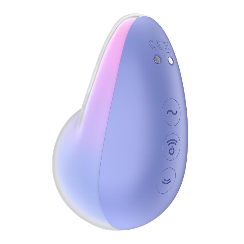 SATISFYER PIXIE DUST CLITORIS SUCKER WITH VIOLET/PINK VIBRATION