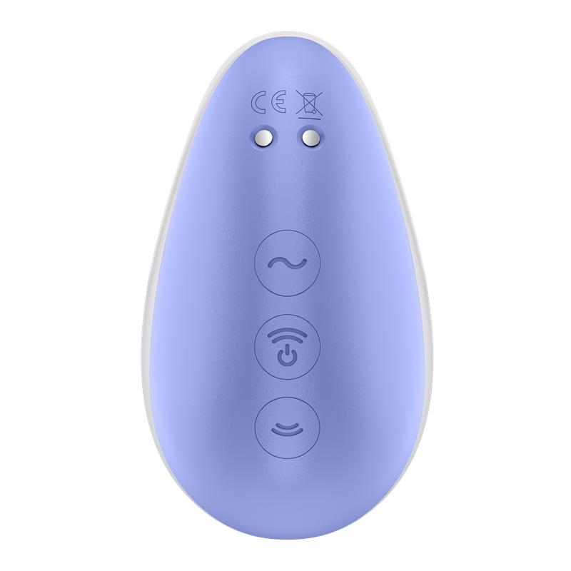 SATISFYER PIXIE DUST CLITORIS SUCKER WITH VIOLET/PINK VIBRATION